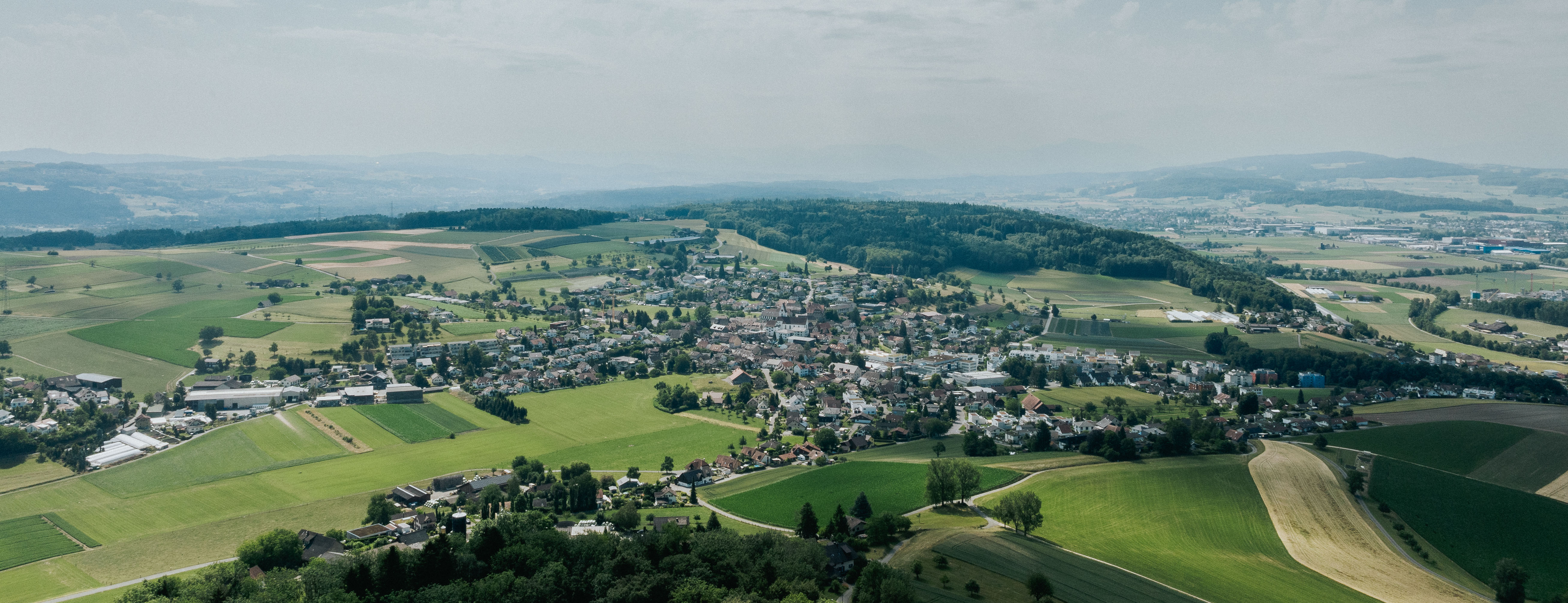 Flugaufnahme von Hägglingen