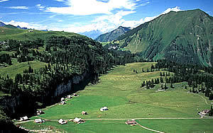 Blick auf die Aelggialp