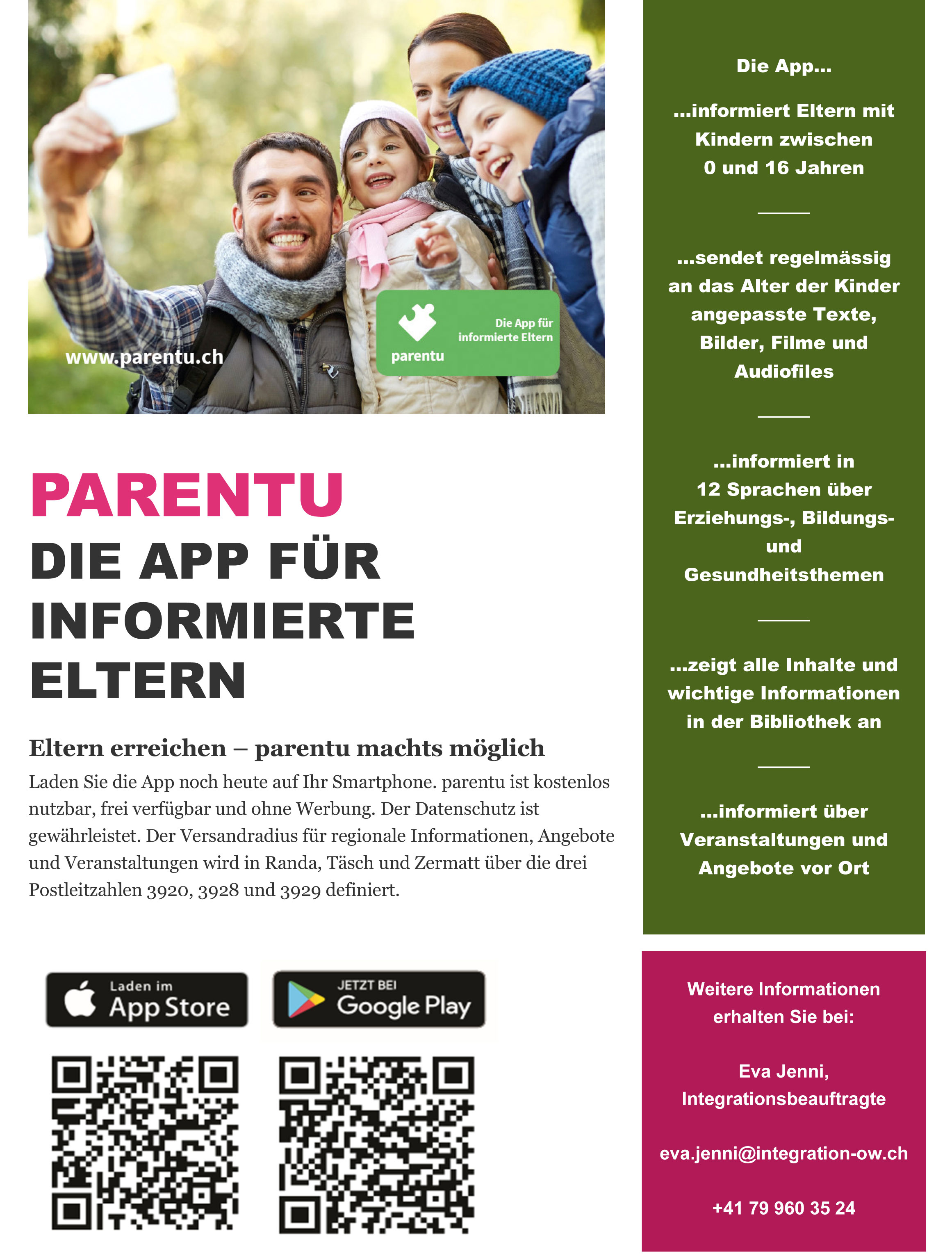 Parentu App - Die App für informierte Eltern