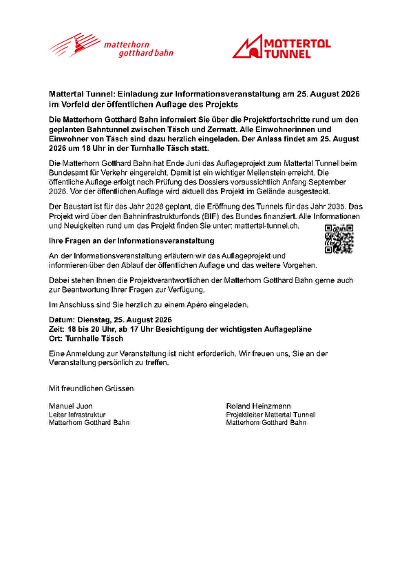 Einladung MGB Infoveranstaltung