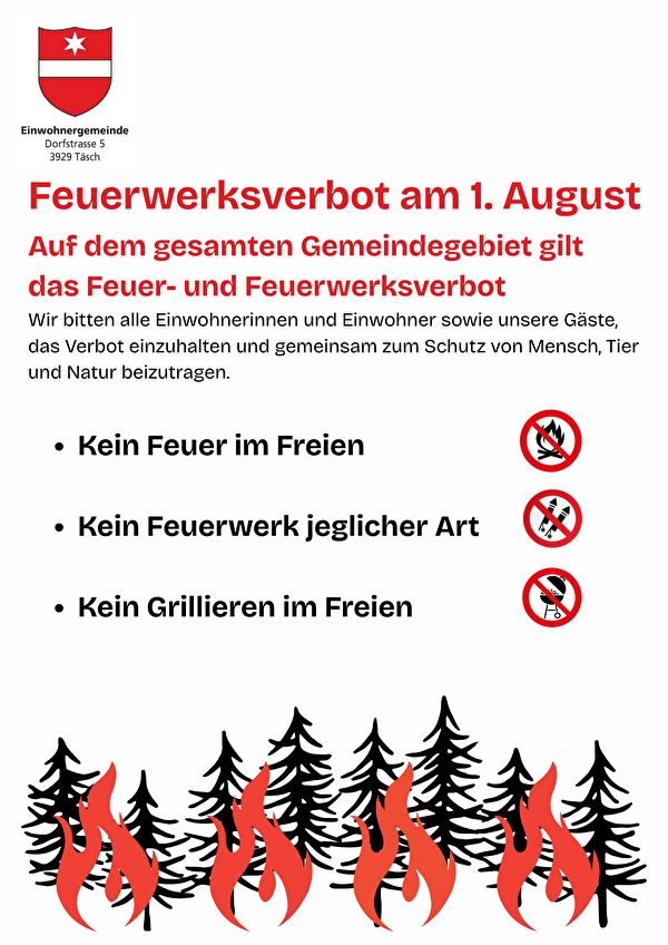 Feuerwerksverbot 1. August