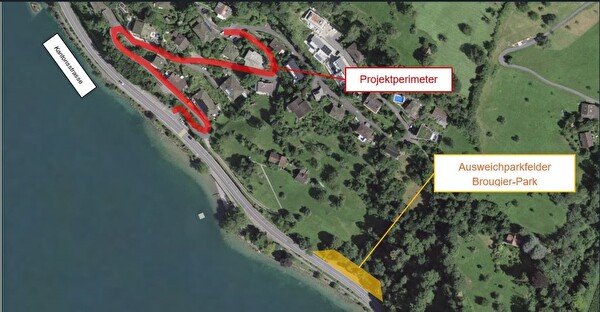 Projektperimeter Unterwilenstrasse, Ausweichparkfelder Brougier-Park