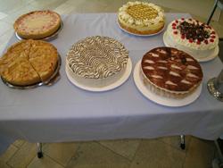 Empfang mit Kaffee und Kuchen