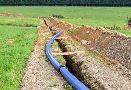 Versorgungsleitung im Boden