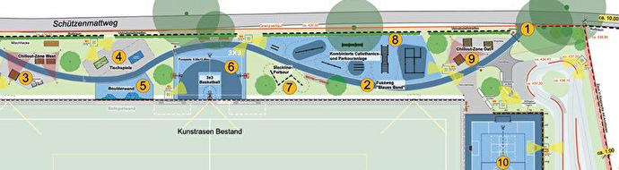 Situationsplan Freizeitanlage
