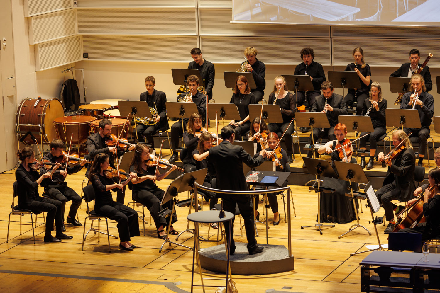 Das Winterthurer Jugendsinfonie-Orchester spielt das letzte Musikstück: Die fetzige Ouverture «Suzanne» von Ermanno Wolf-Ferrari