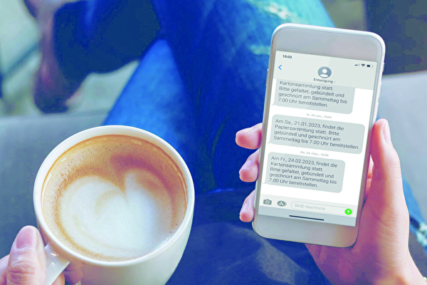 SMS Dienst Entsorgung Richterswil