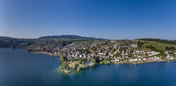 gemeinde richterswil vom zürichsee aus, horn