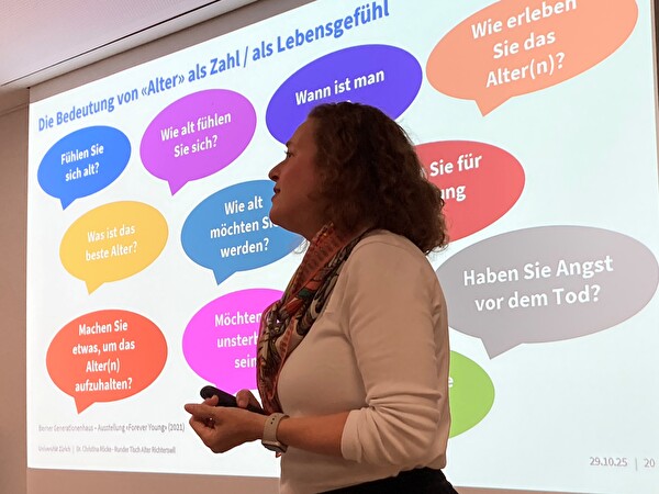 Dr. Christina Röcke, Co-Direktorin des Zentrums für Gerontologie an der Universität Zürich