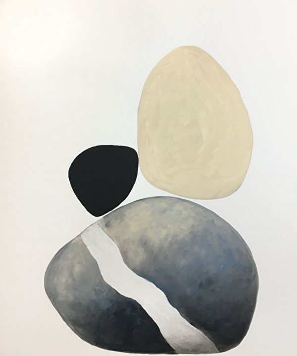 Bild Abstraktion mit Kieselstein