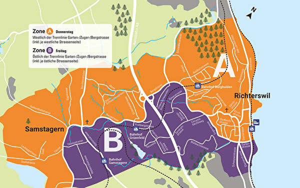 Tourenplan Zone A+B