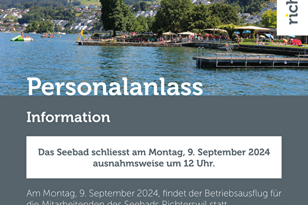 Personalanlass Seebad-Mitarbeitende am 9.9.2024