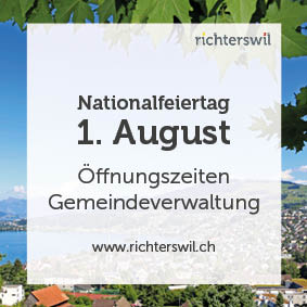Öffnungszeiten 1. August 2024, Grafik