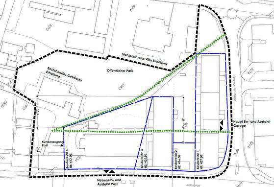 Situationsplan Gestaltungsplan Steinburg-Post