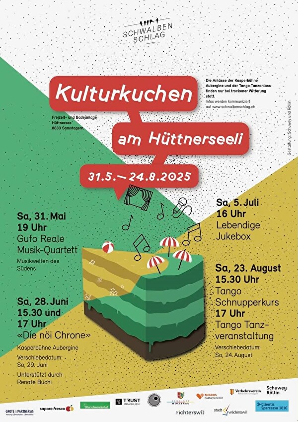 Plakat Kulturkuchen am Hüttnerseeli