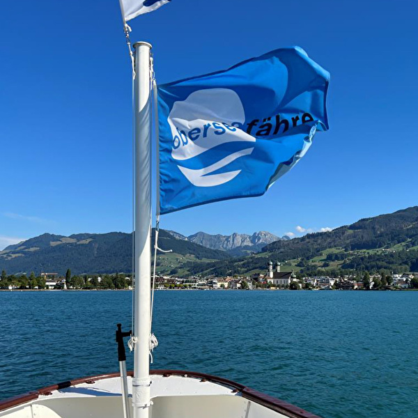 oberseefähre sticht in see