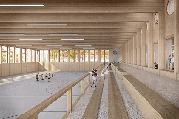 Das Baugesuch für die Halle für Alle im wird im Juli eingereicht 