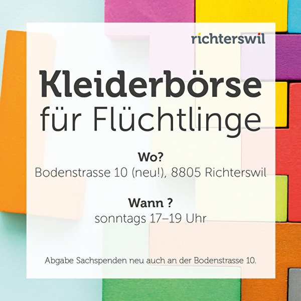 Kleiderbörse für Flüchtlinge