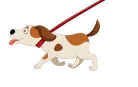Hund an Leine