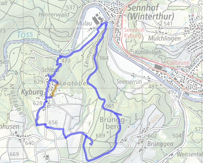 Plan Schlossrundweg