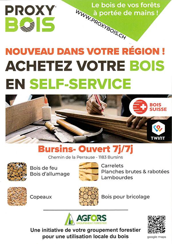 Achetez votre bois en self service