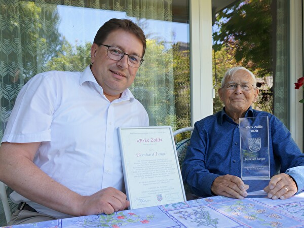 Bernhard Junger, der Gewinner des ersten «Prix Zolli» im Jahr 2020.