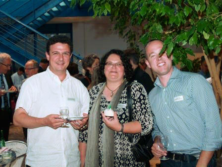 Sandra Burkhalter, Bereichsleiterin Schule, Matthias Tschabold, Bereichsleiter Steuern und (der kamerascheue) Stv. Gemeindeschreiber Yves Marti