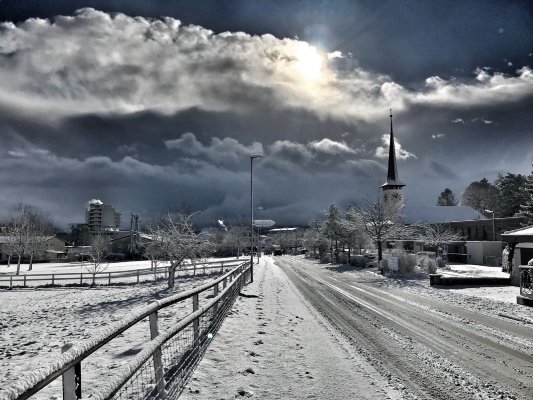 Wahlackerstrasse im Winter