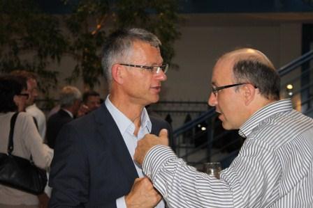 Gemeindeschreiber mit Gast