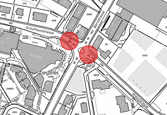 Belagssanierung Bernstrasse - Sperrung beim Kreuzkreisel