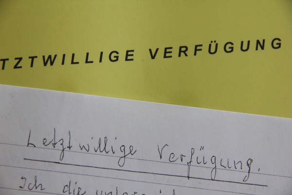 Letztwillige Verfügung