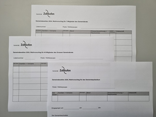 Wahlvorschläge nicht bereinigt