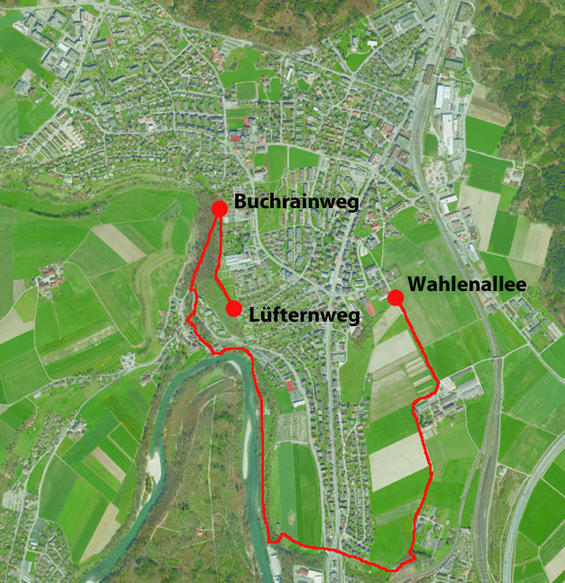 Karte Landschaftsweg