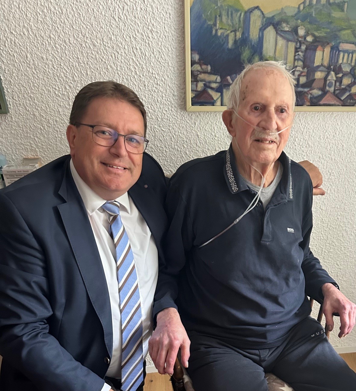 Der Jubilar Herr Boss durfte am 25. September 2025 seinen 95. Geburtstag feiern. Der Gemeinderat gratuliert zu diesem hohen Wiegenfest!