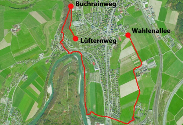Karte Landschaftsweg