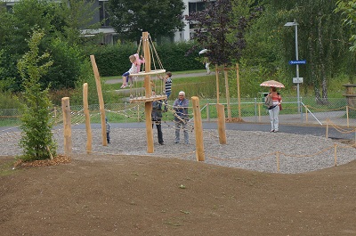 Spielplatz der neuen Kindergärten Häberlimatte