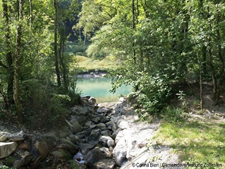 Der Steinibach mündet in die Aare