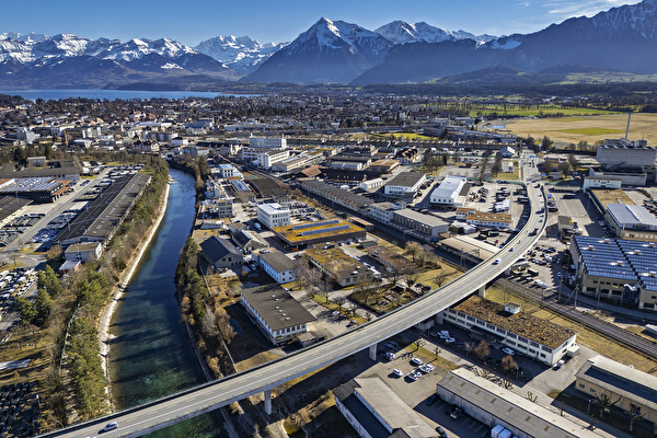 Thun Nord von oben
