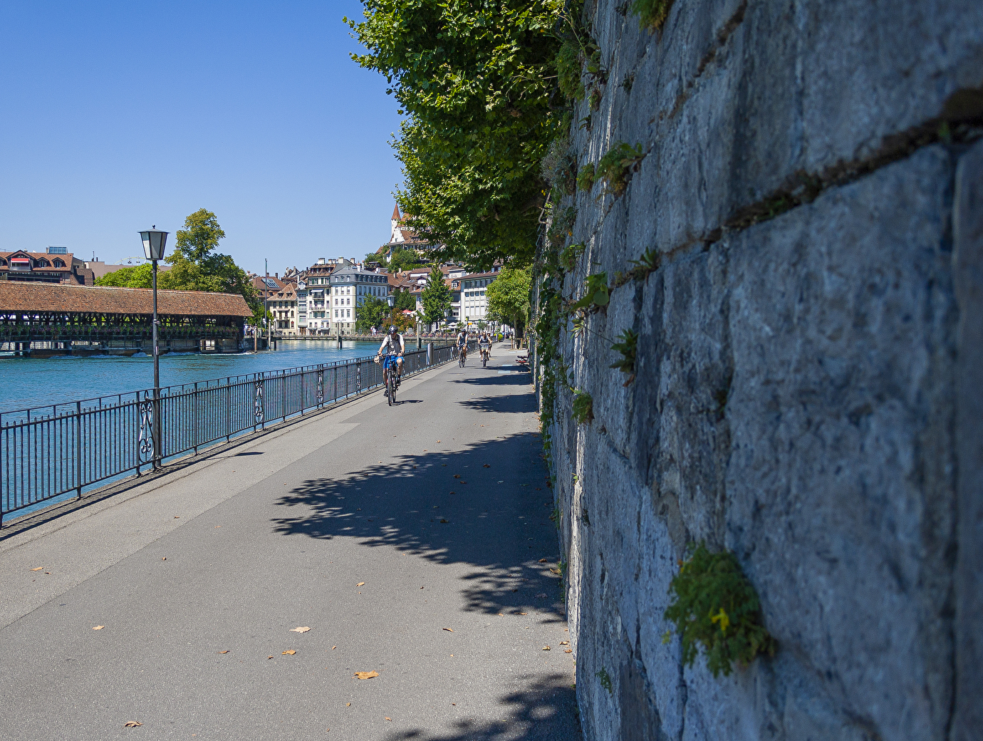 Aarequai im Sommer