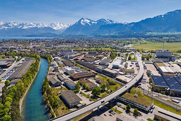 Thun Nord von oben