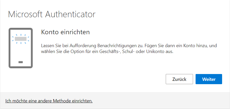 Konto einrichten
