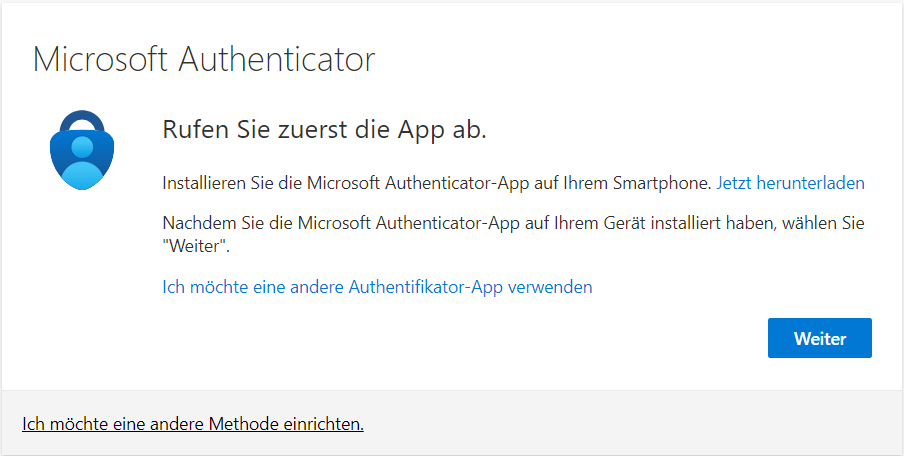 Microsoft Authenticator oder andere