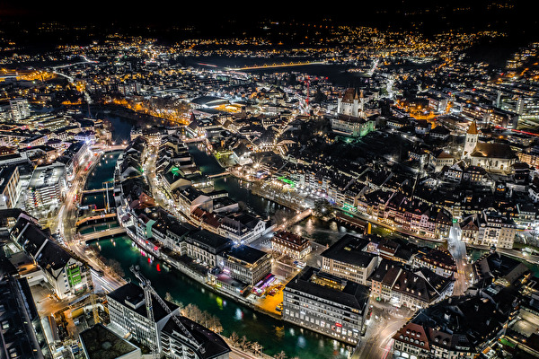 Thun bei Nacht