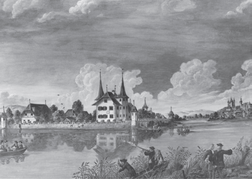 Alte Schadau Schwarz weiss