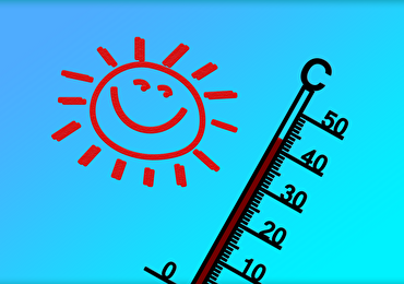 soleil et thermometre