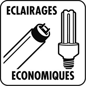 Pictogramme éclairages économiques