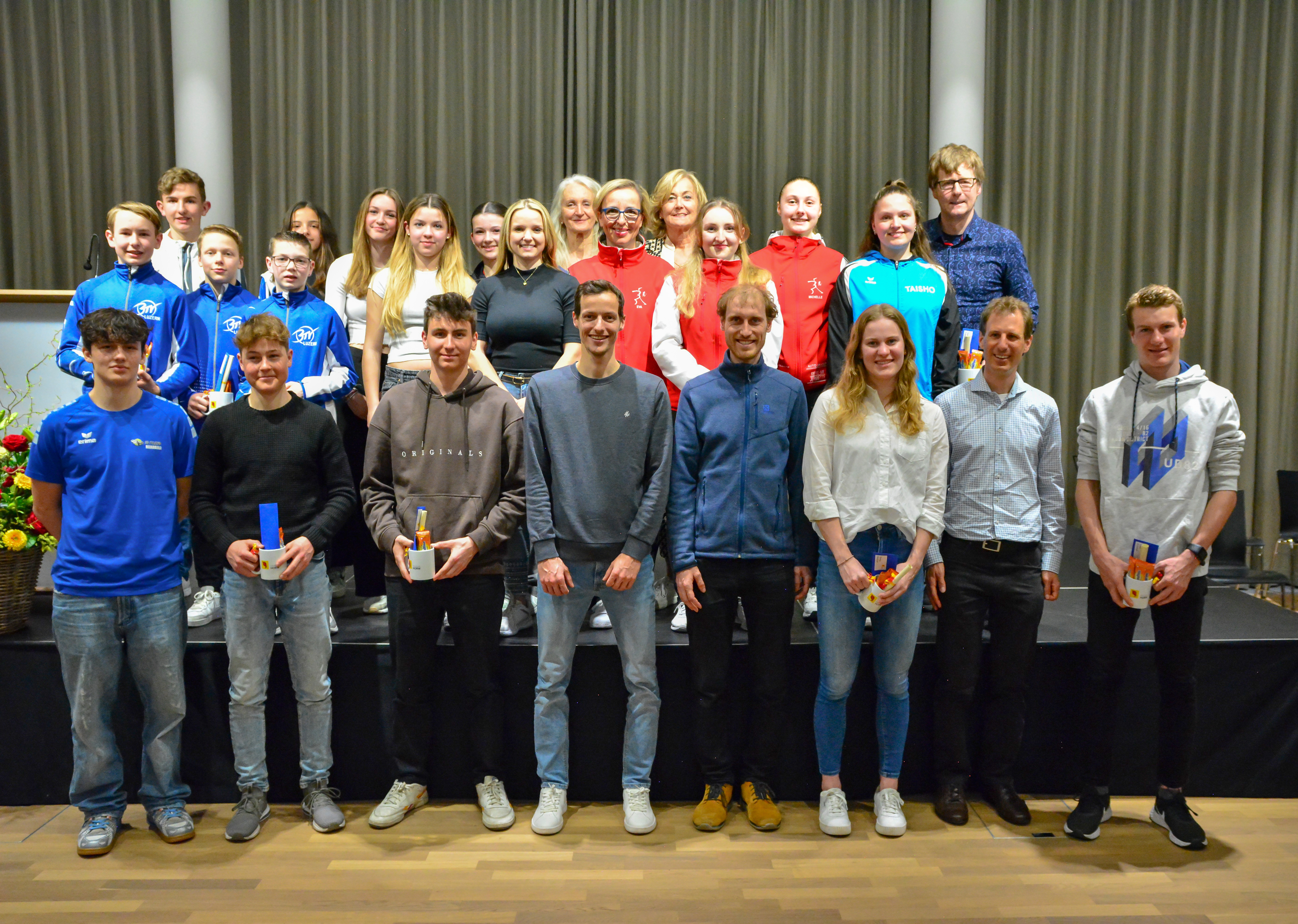Die geehrten Sportlerinnen und Sportler