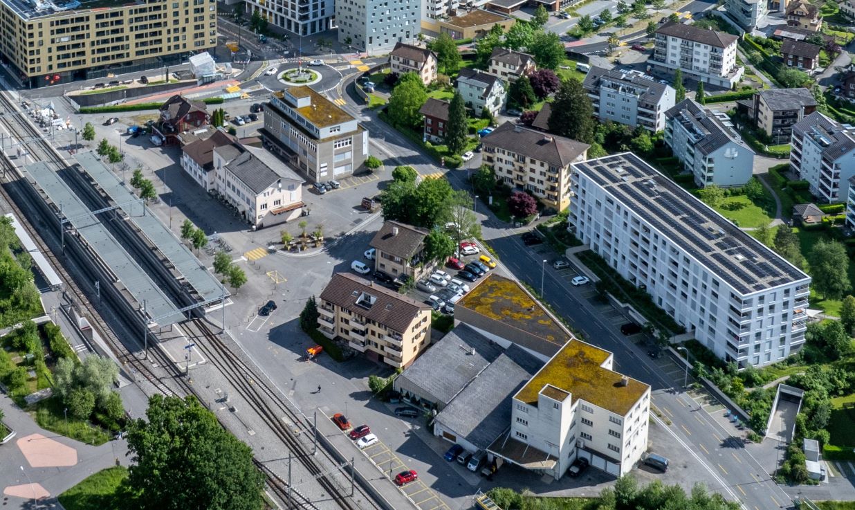 Bahnhof Horw Luftbild