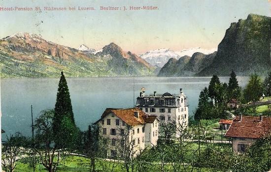 Hotel St. Niklausen, um 1912