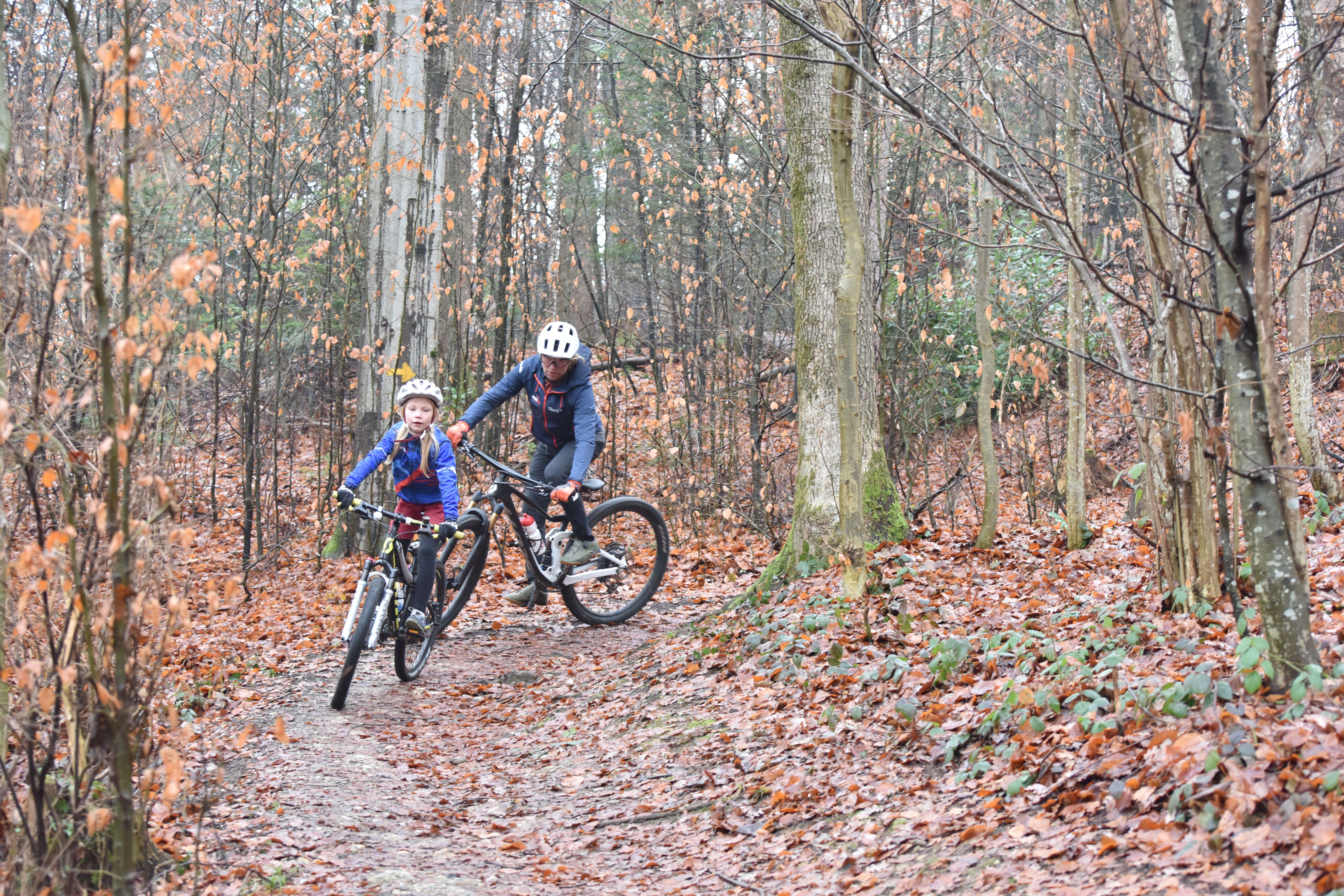 Biker im Bireggwald